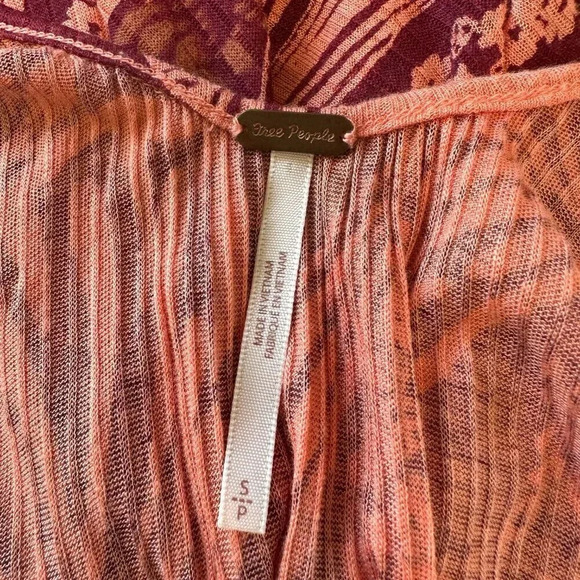 Free People Sugar Cane Crisscross Tank in Cherry Combo - Picture 5 of 6